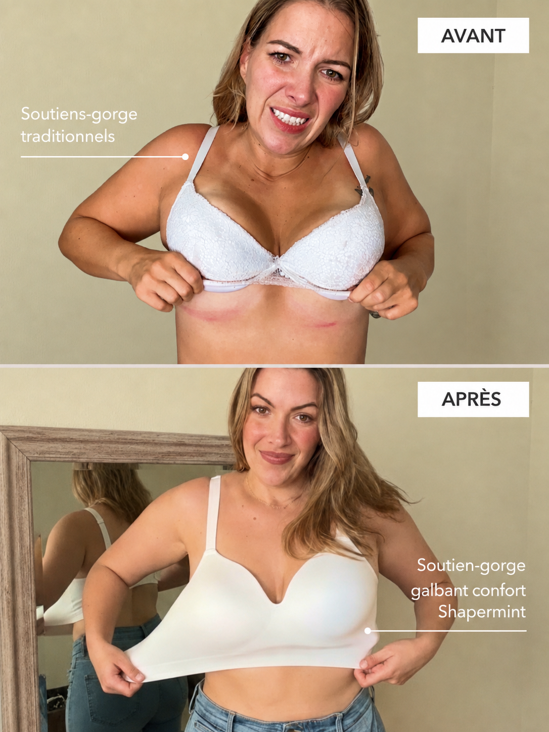 Soutien-gorge gainant sans armatures Curvely®