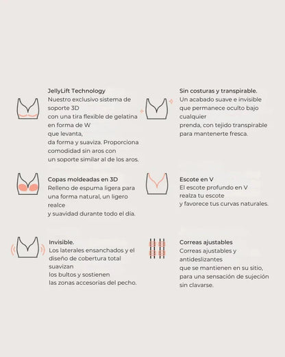 Sujetador Sin Aros Reafirmante Shapeher
